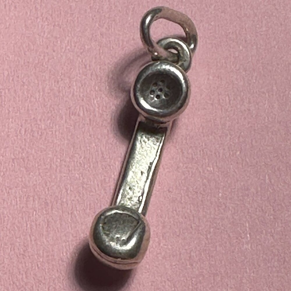 Mini Phone Receiver Charm - Picture 2 of 2